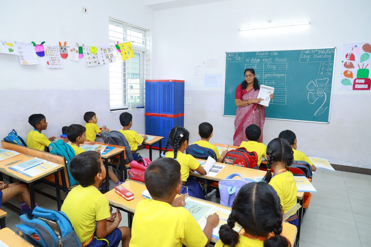 Art class at Siddhartha High School Karimnagar