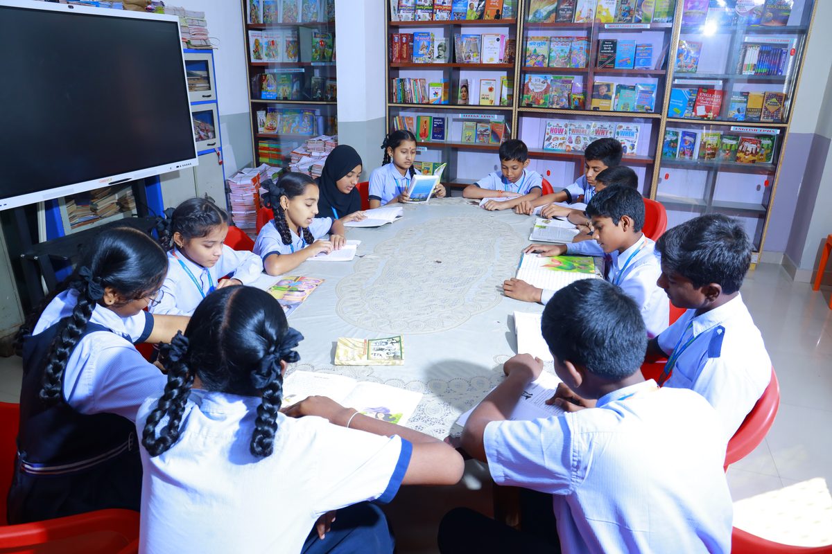 Senior library at Siddhartha School Karimnagar