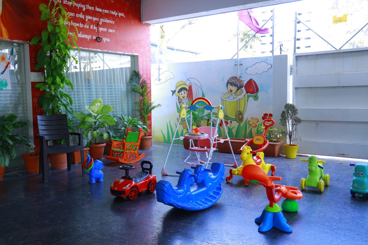 Play area for kindergarten students at Siddhartha School