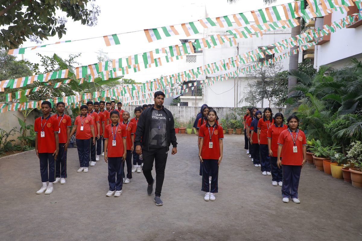 Republic Day celebration at Siddhartha High School Karimnagar
